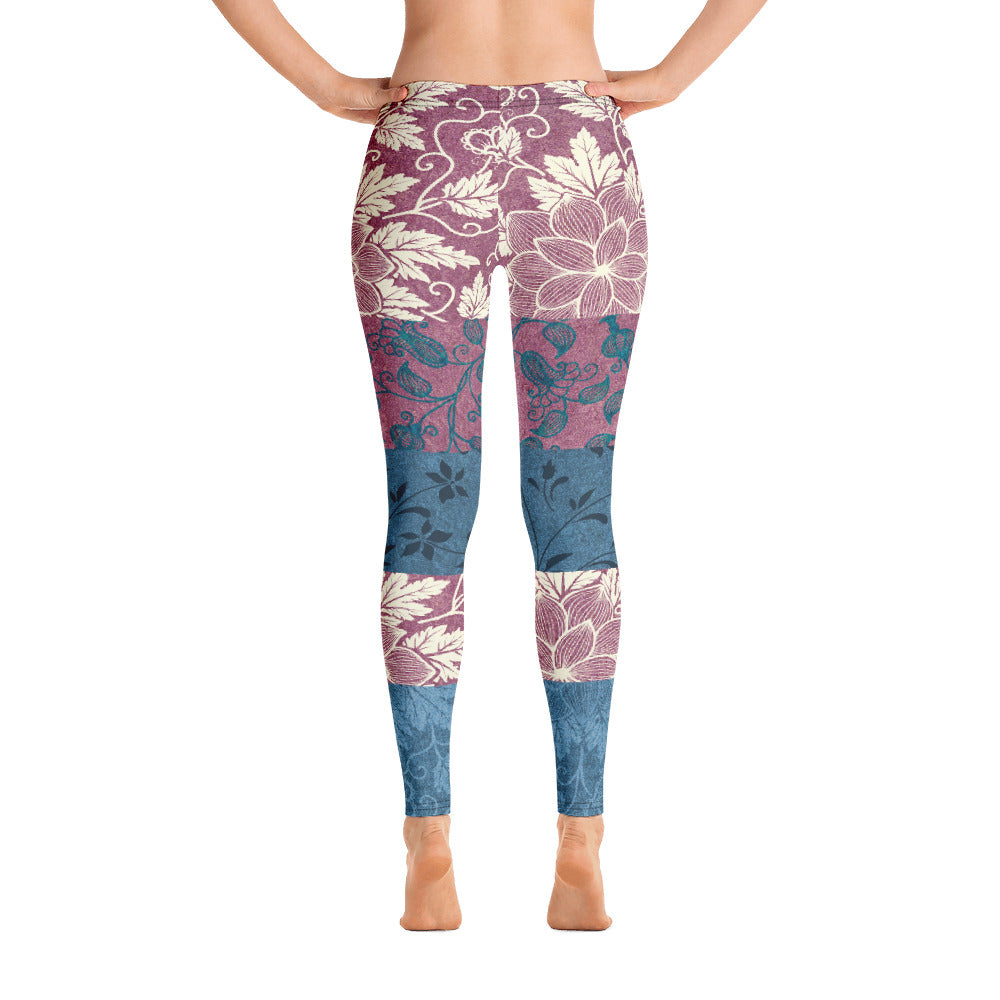 Odd Couple Brocade Patchwork Print Leggings