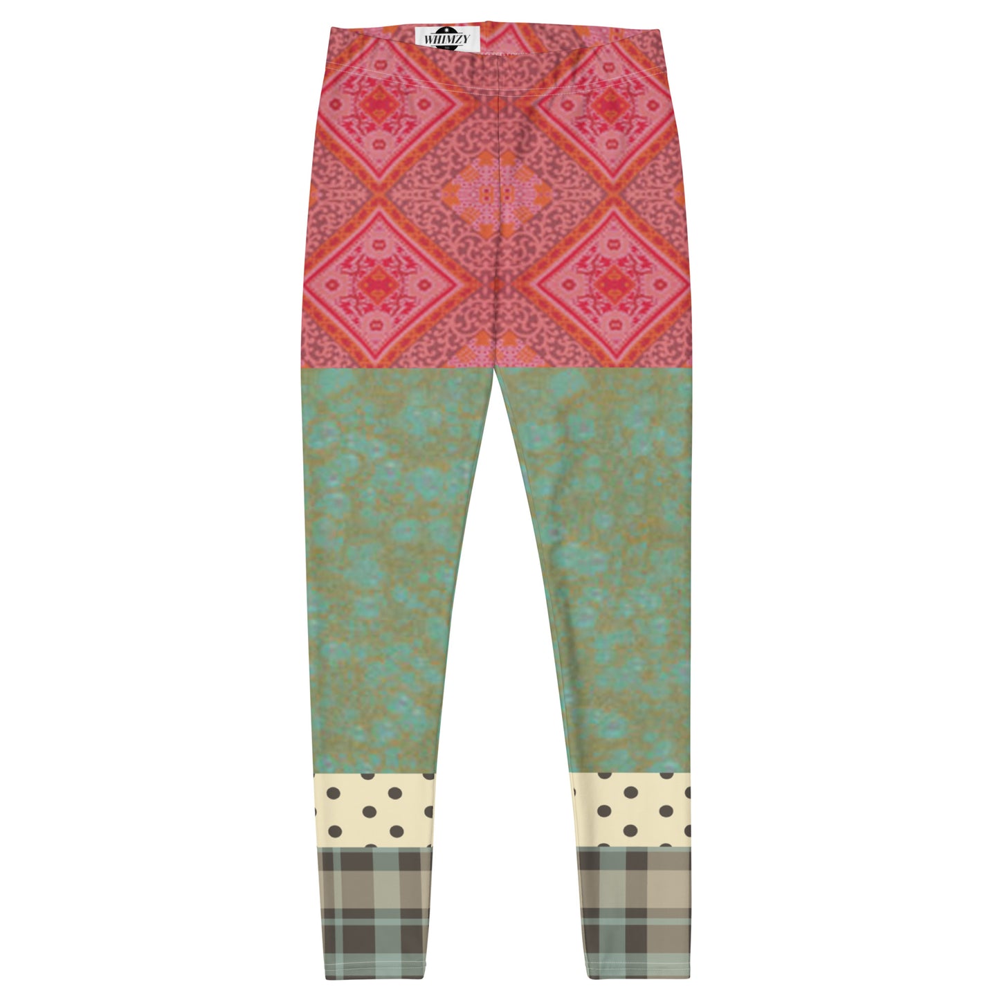 CanCan Leggings capri con patchwork de batiq indio para niñas