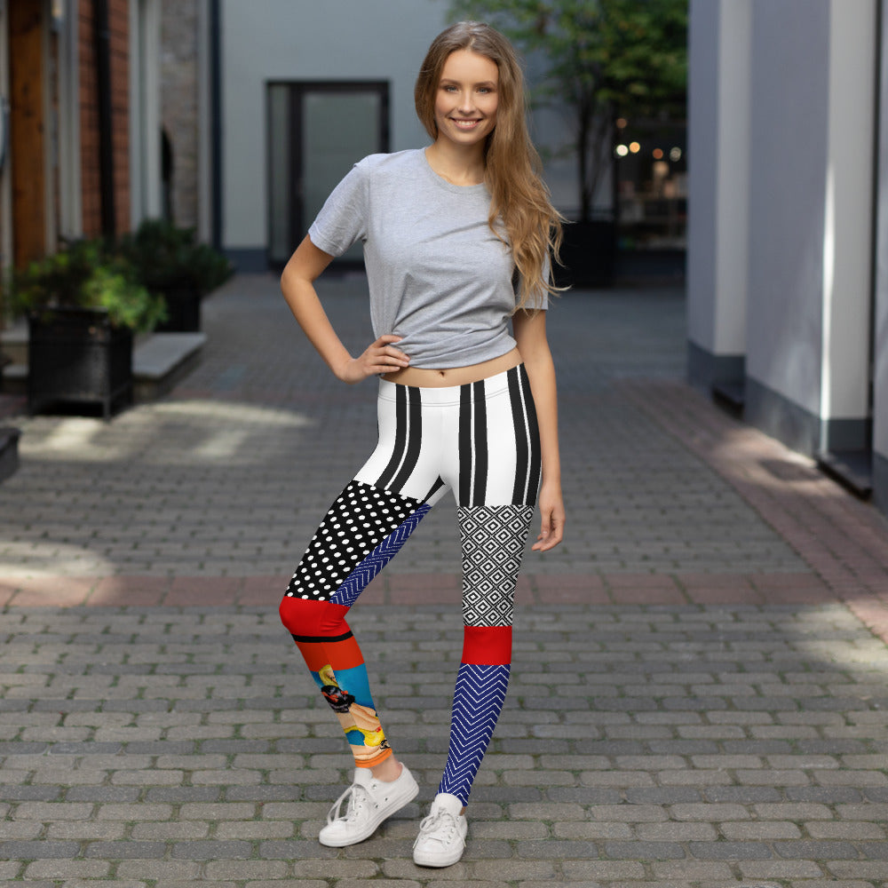 Kiss and Tell Patchwork Print Leggings