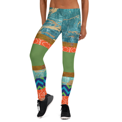 Galapagos Turtle Island Leggings