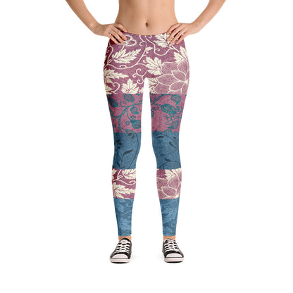 Odd Couple Brocade Patchwork Print Leggings