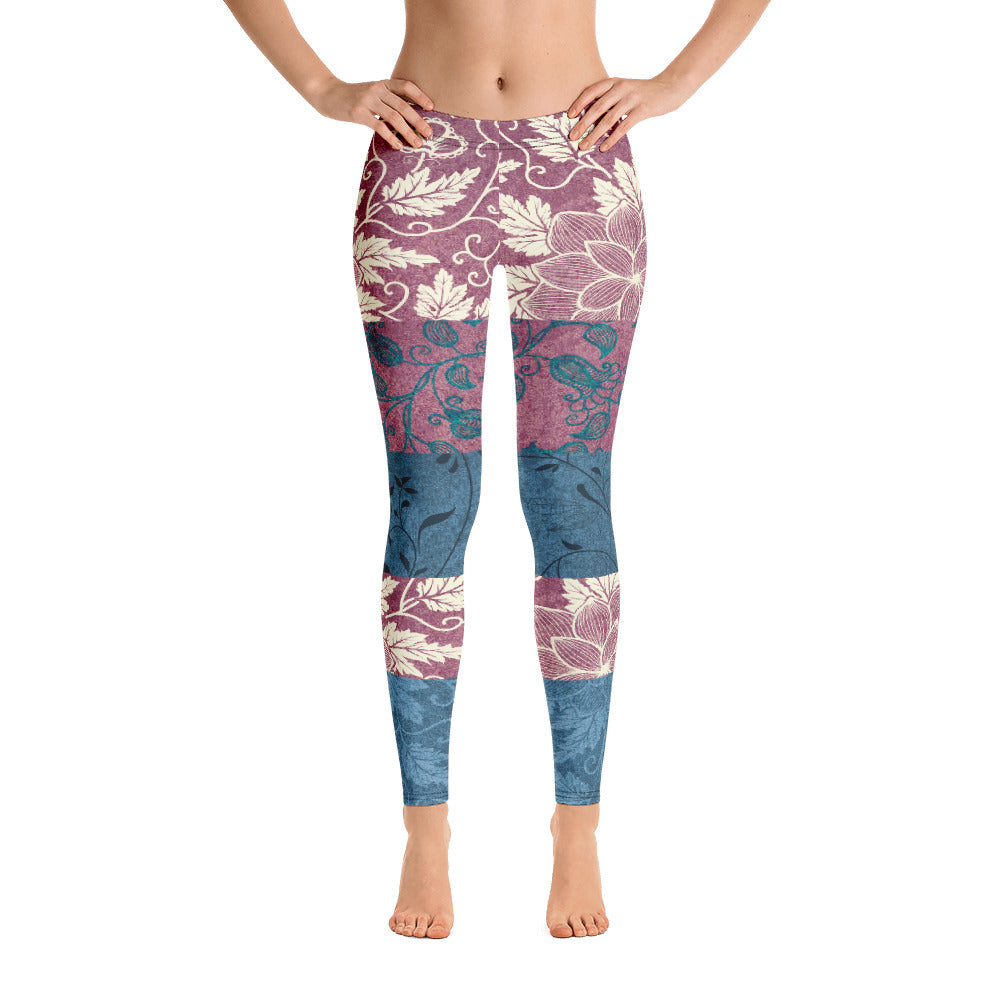 Odd Couple Brocade Patchwork Print Leggings