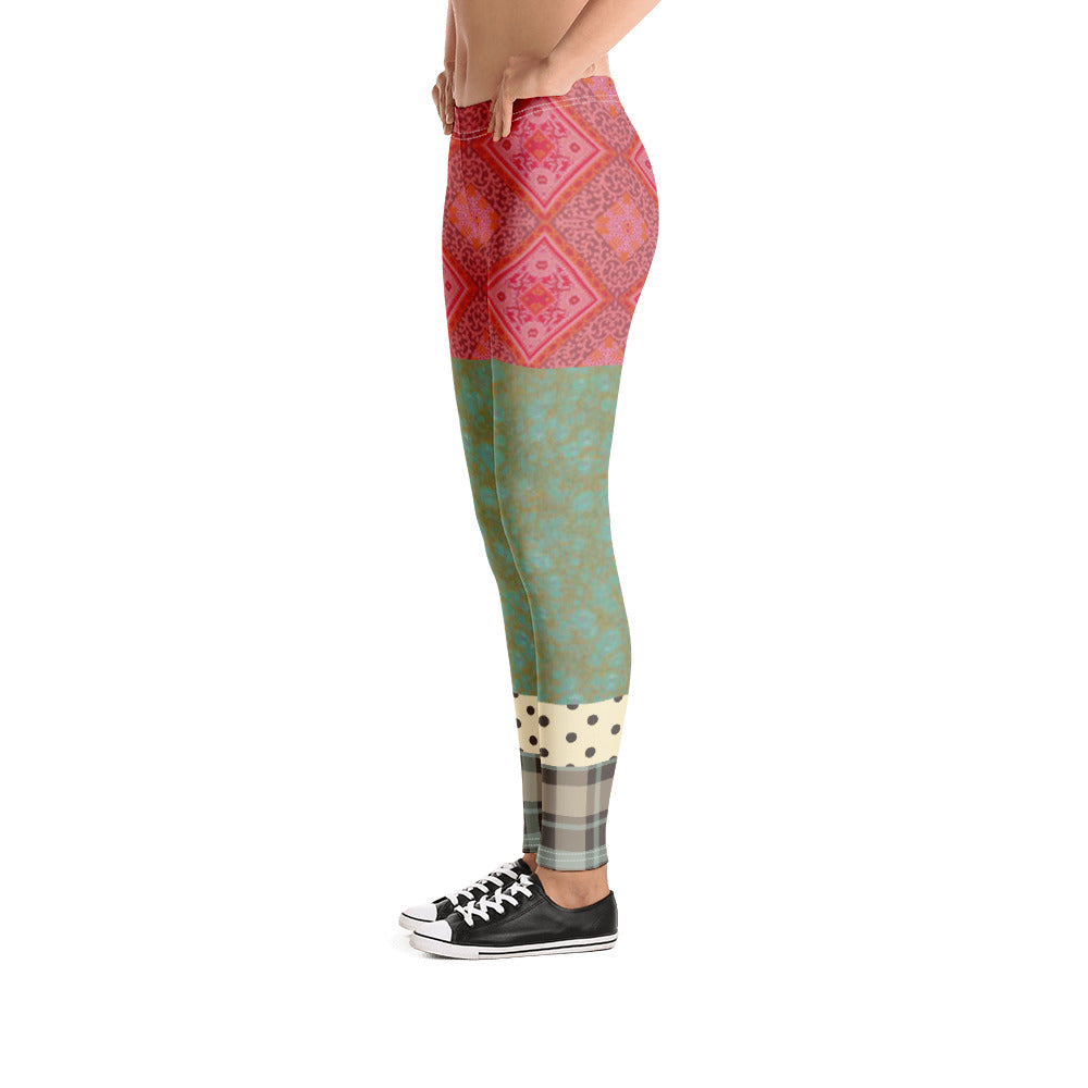 CanCan Girls Indian Batiq Patchwork Capri Leggings