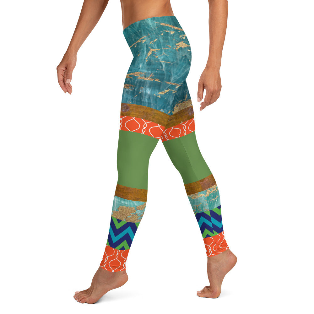 Galapagos Turtle Island Leggings