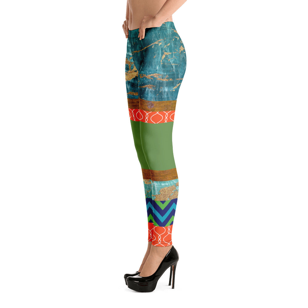 Galapagos Turtle Island Leggings