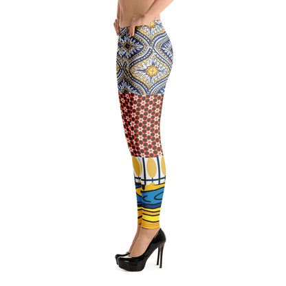 Scaredy-Cat Patchwork Print Leggings