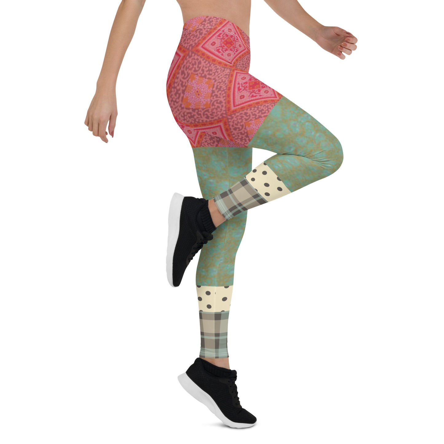 CanCan Girls Indian Batiq Patchwork Capri Leggings