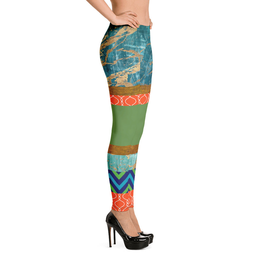 Galapagos Turtle Island Leggings