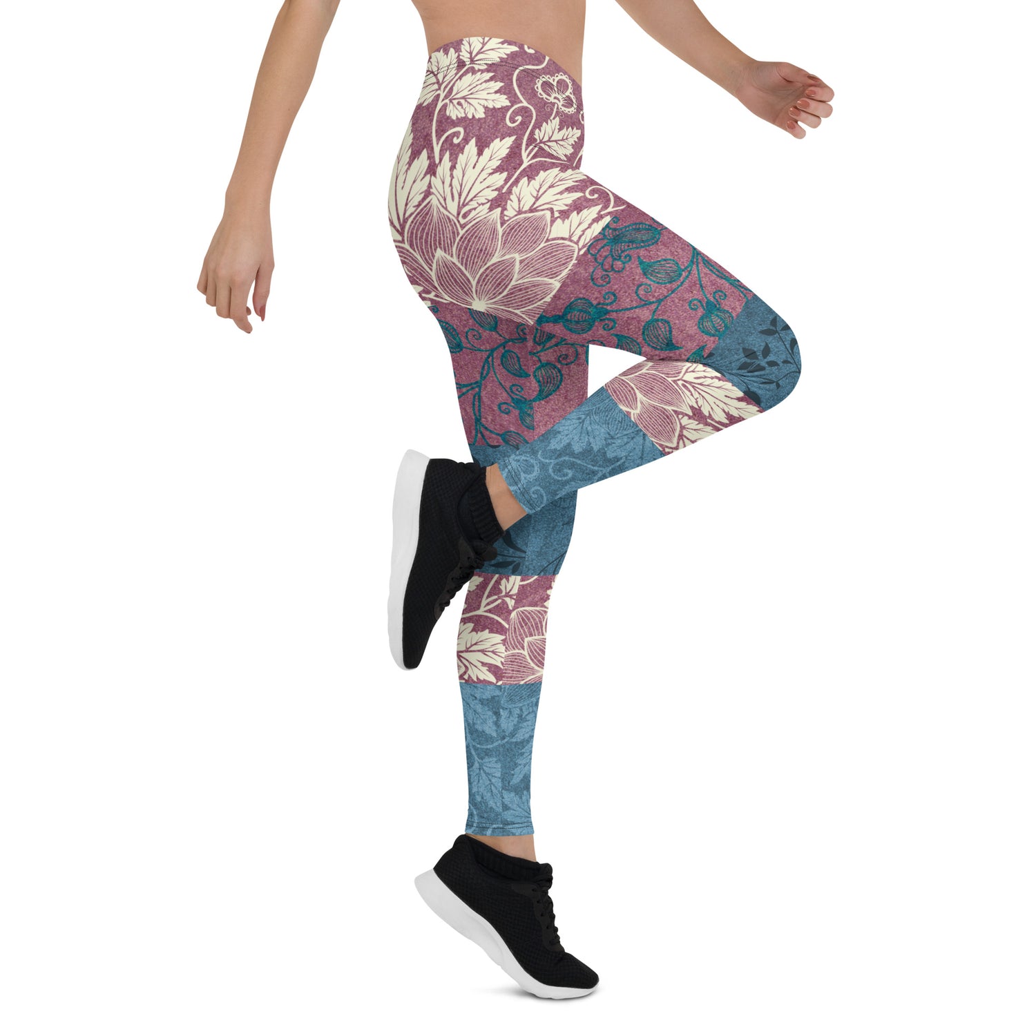 Odd Couple Brocade Patchwork Print Leggings