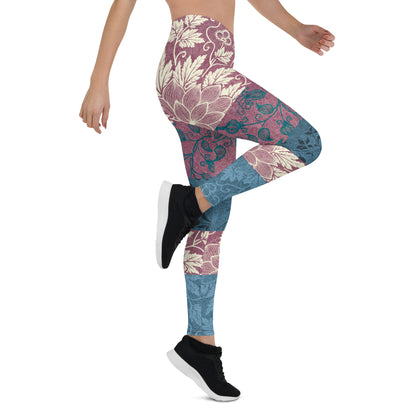 Odd Couple Brocade Patchwork Print Leggings