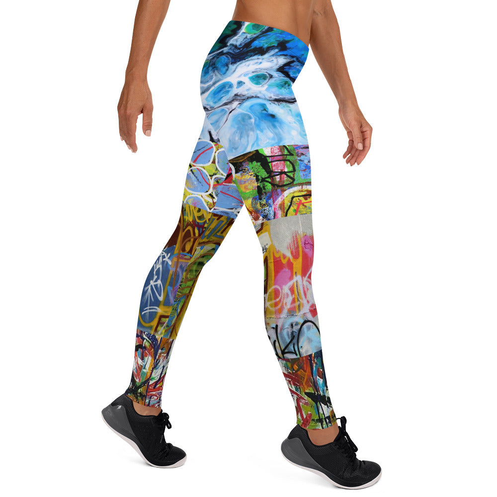 Vesuvia Melange Graffiti Leggings