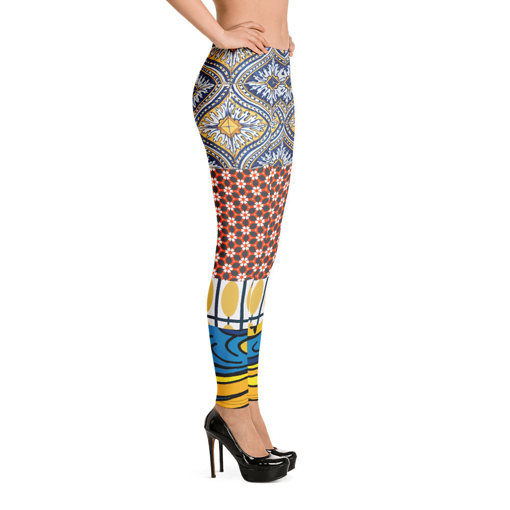 Leggings con estampado de patchwork de Scaredy-Cat