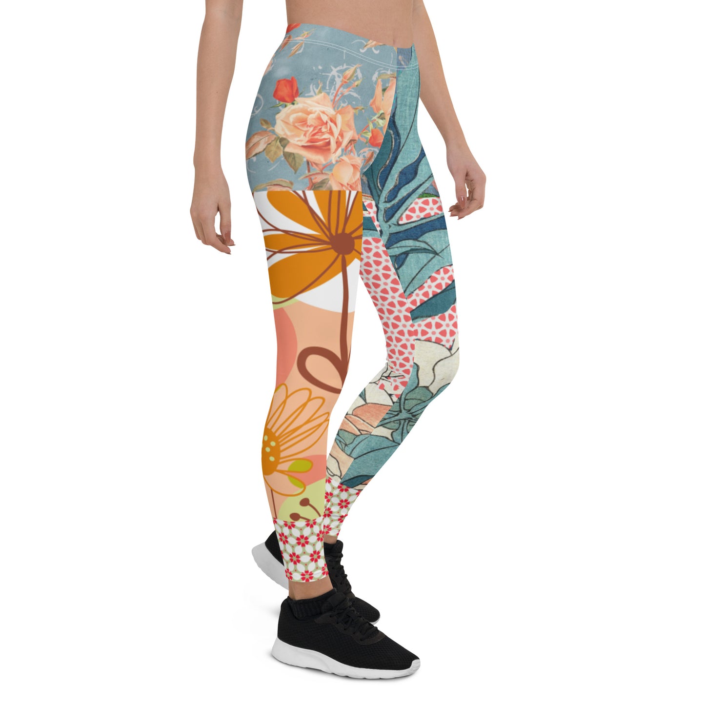 Little Canary Japanese Floral Leggings