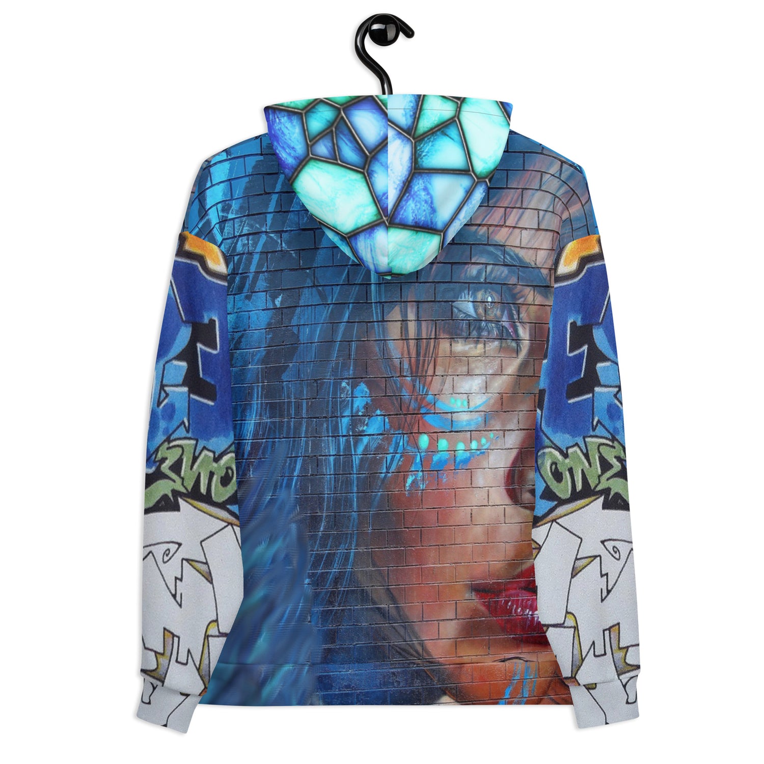 Indigo Girl Blue Graffiti Unisex Hoody