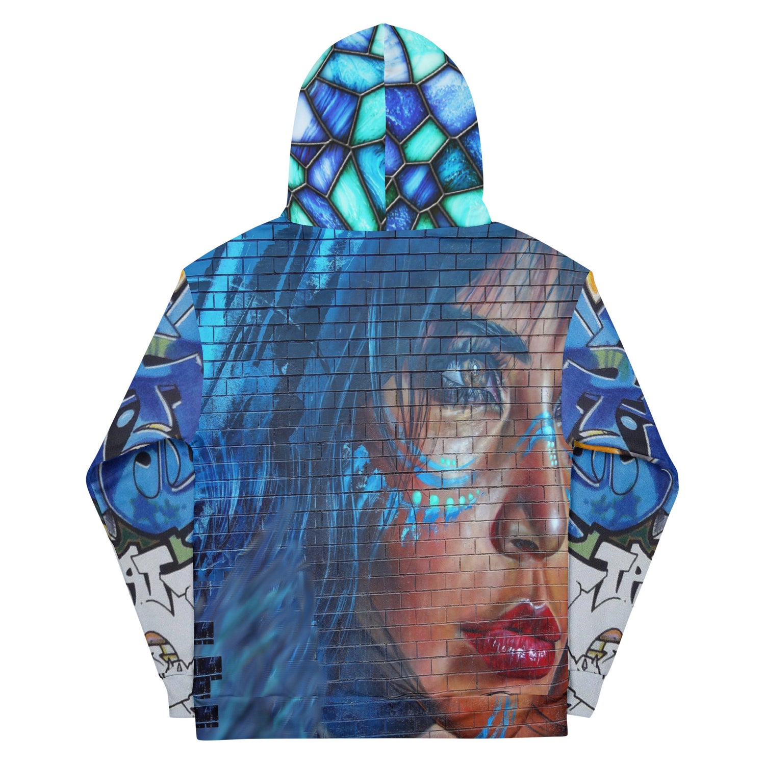 Indigo Girl Blue Graffiti Unisex Hoody