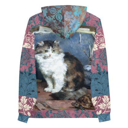 Sudadera con capucha unisex Odd Couple Cat y Tortuga