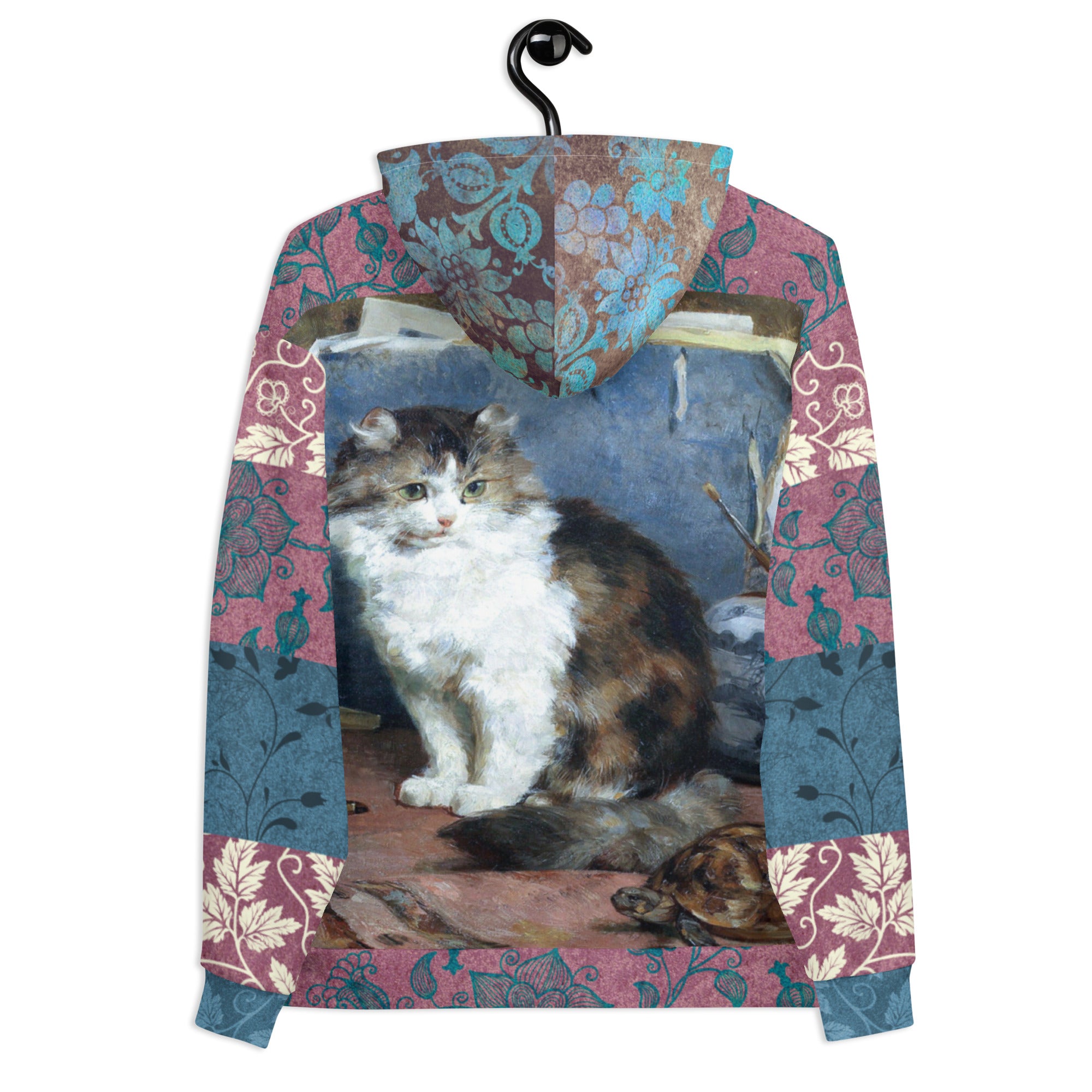 Sudadera con capucha unisex Odd Couple Cat y Tortuga