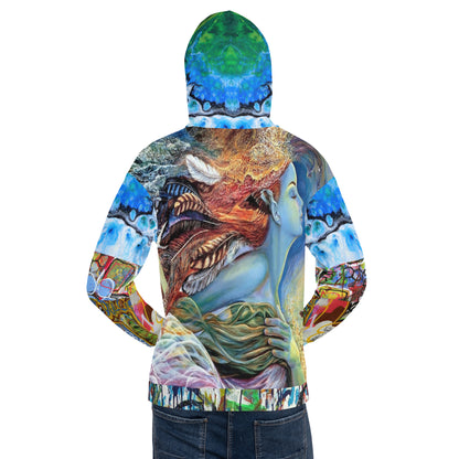 Sudadera con capucha unisex con estampado de grafiti Vesuvia