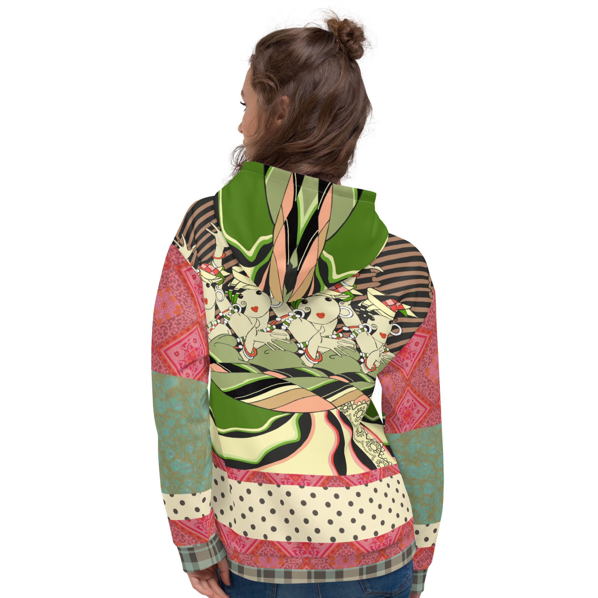 CanCan Girls Vintage Dancer Print Unisex Hoody