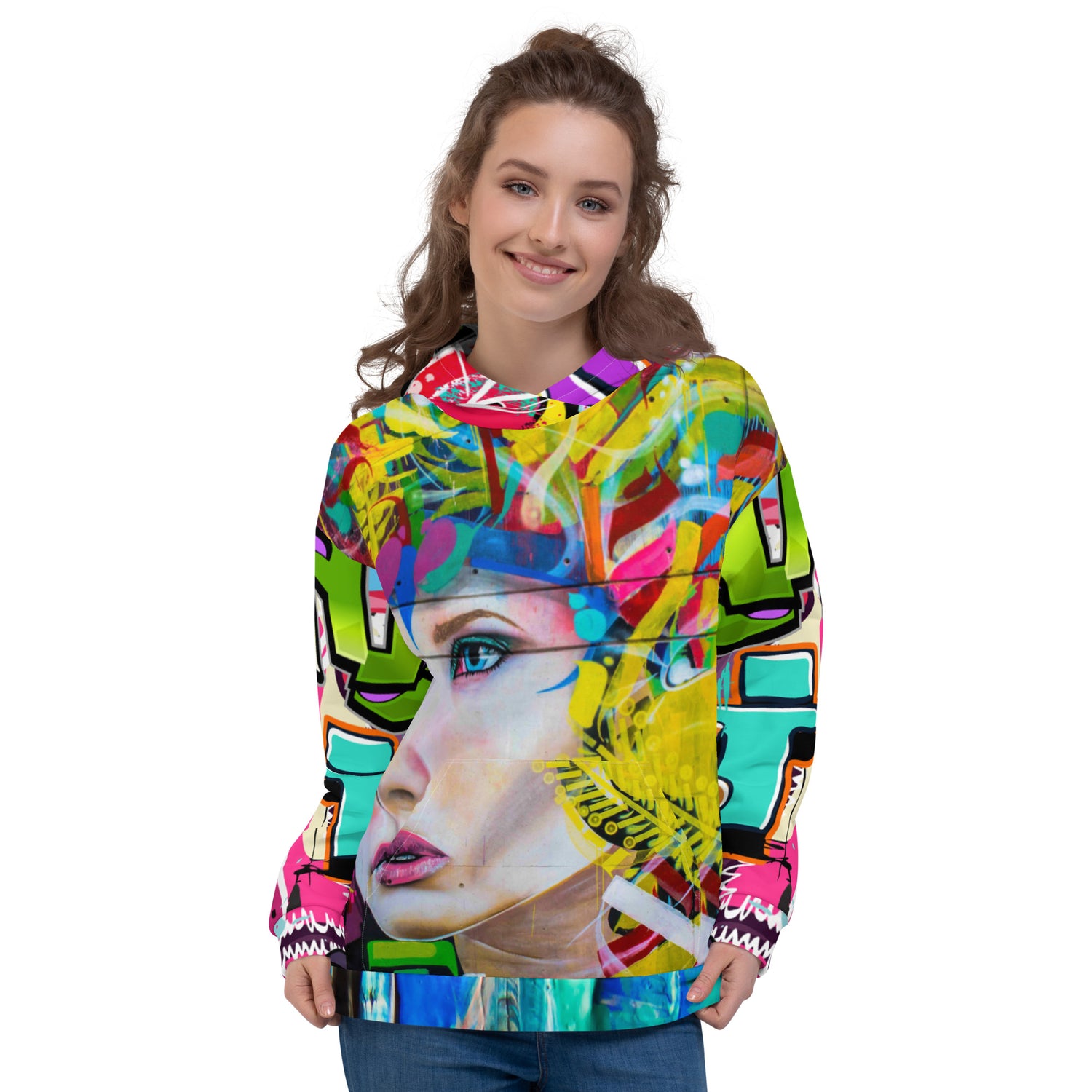 Sudadera con capucha unisex Mundialis Graffiti