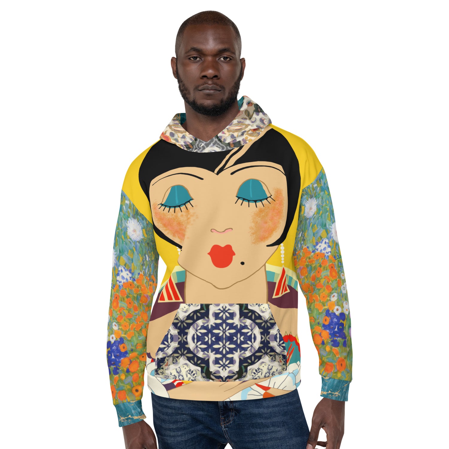 Floral Flapper Girl Unisex Hoody