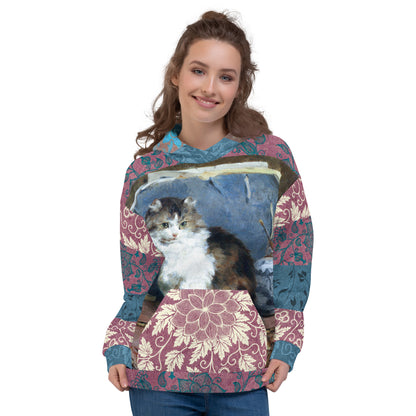 Sudadera con capucha unisex Odd Couple Cat y Tortuga