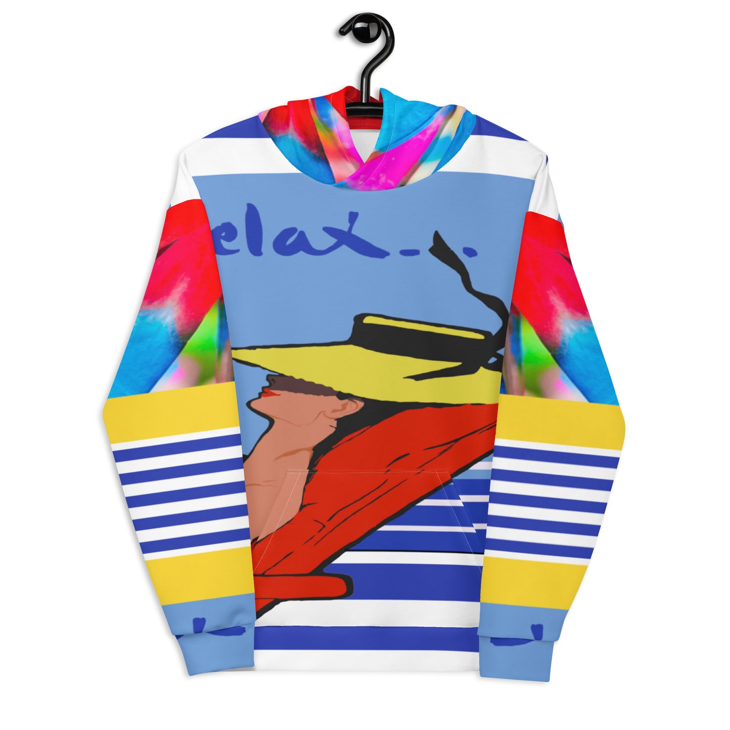 Relax Go To IT! Vacation-Themed Unisex Hoody