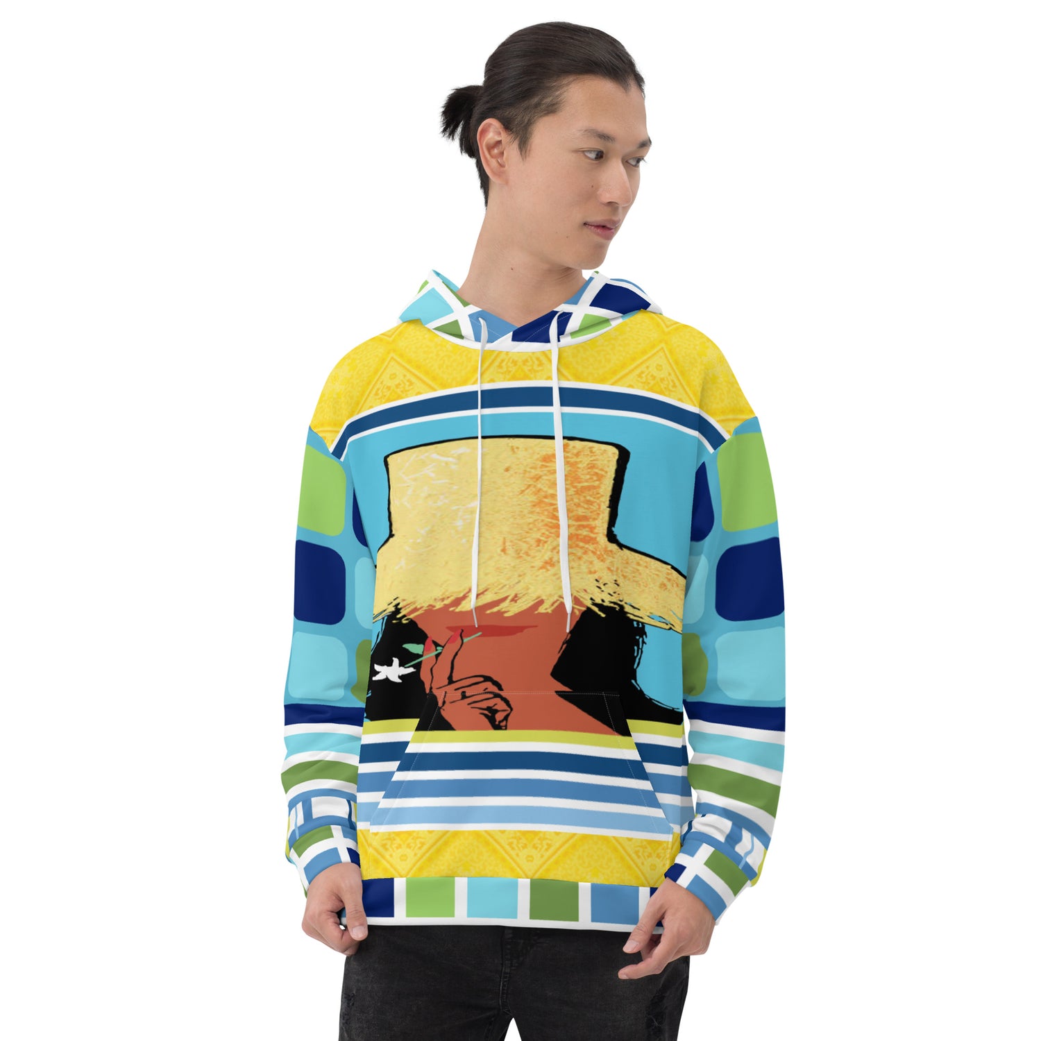 Sudadera con capucha unisex Tahiti Girl Bright Lights