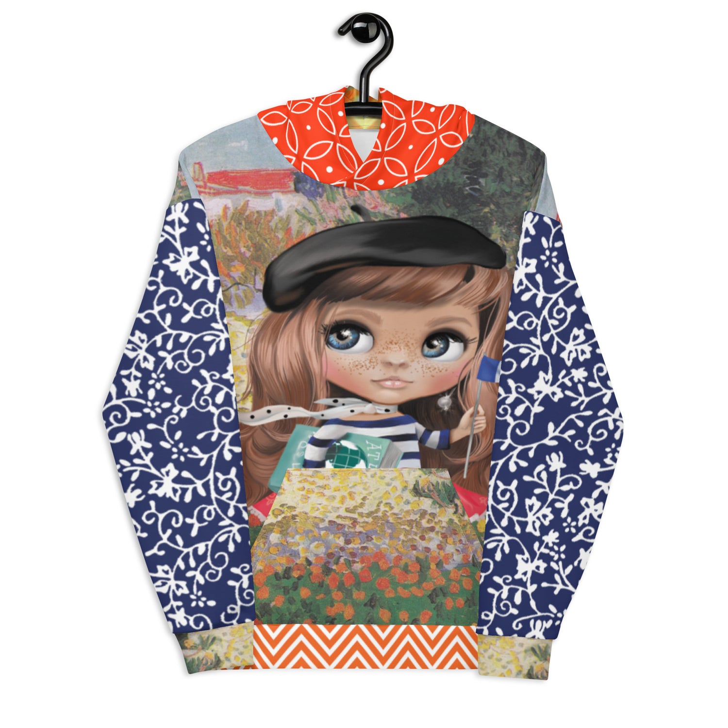 Paris Paris Beret Girl Unisex Hoody