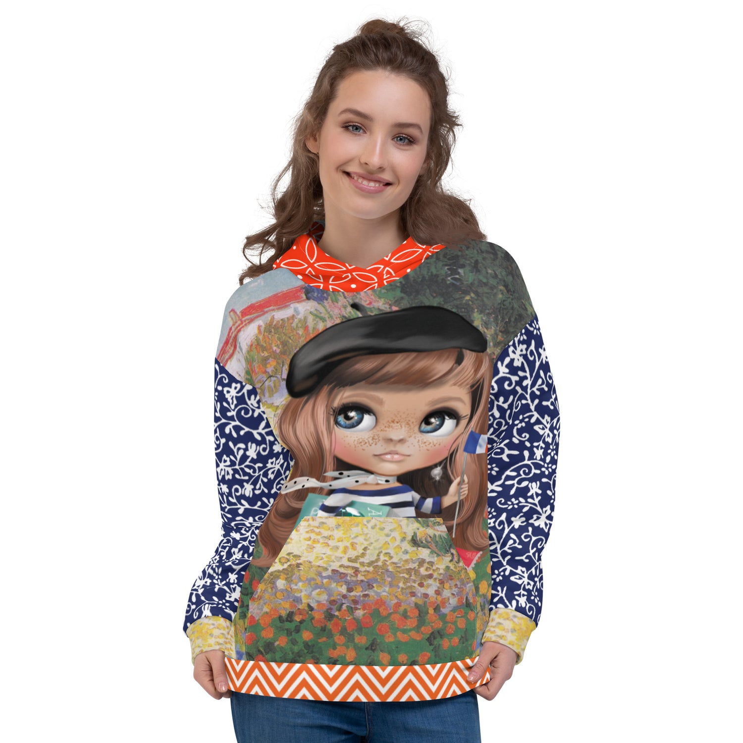 Paris Paris Beret Girl Unisex Hoody