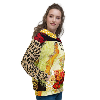 Sudadera con capucha unisex con estampado de leopardo de Casino Paris