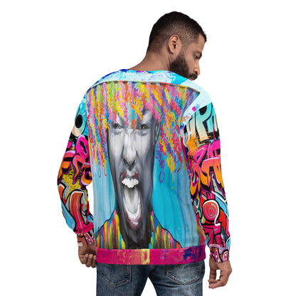 Exhilaration Graffiti Art Unisex Sweatshirt