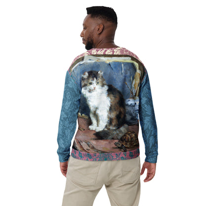 Odd Couple Cat and Tortoise Unisex Sweatshirt