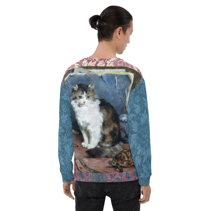 Odd Couple Cat and Tortoise Unisex Sweatshirt