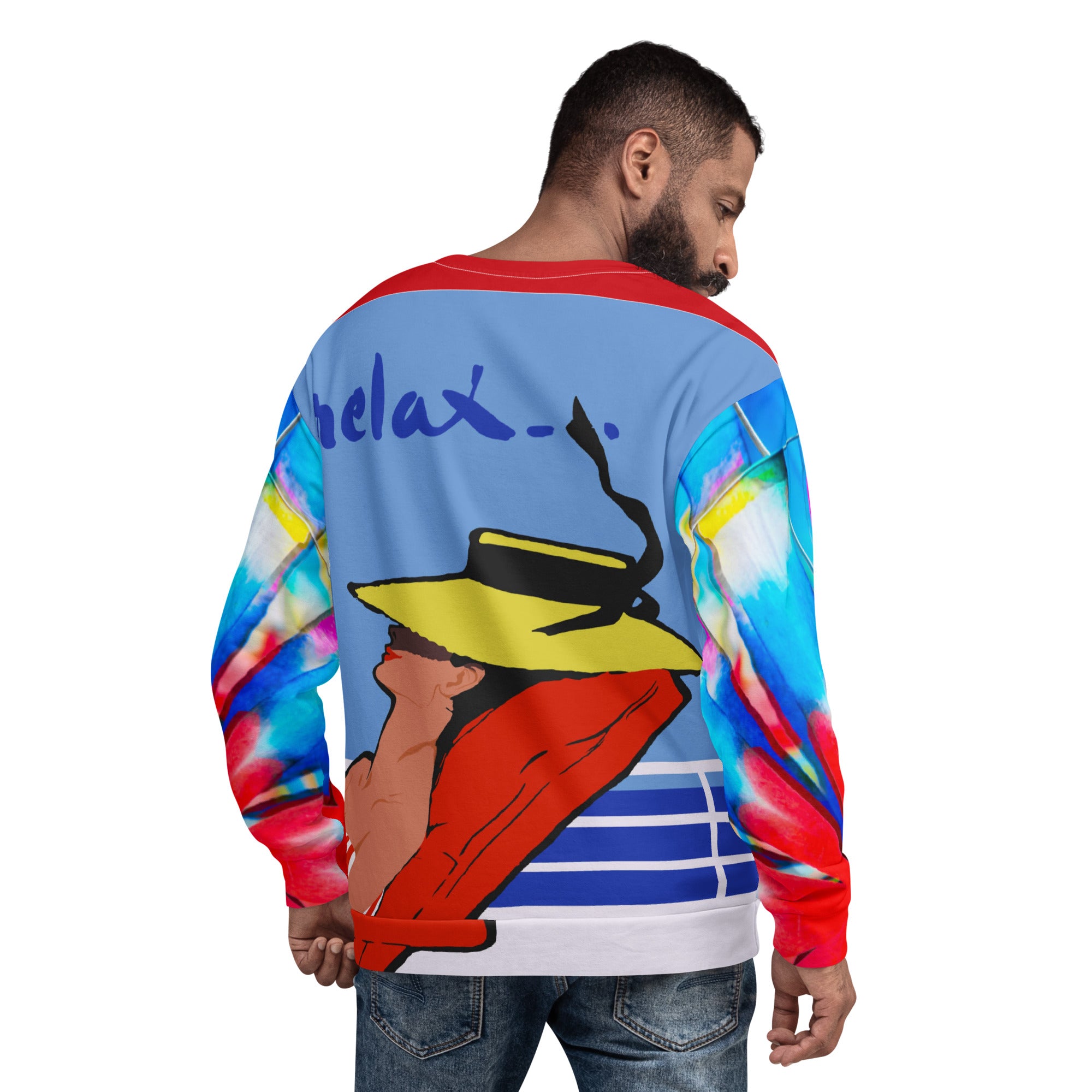 Relax Go To IT! Vacation-Themed Unisex Sweatshirt