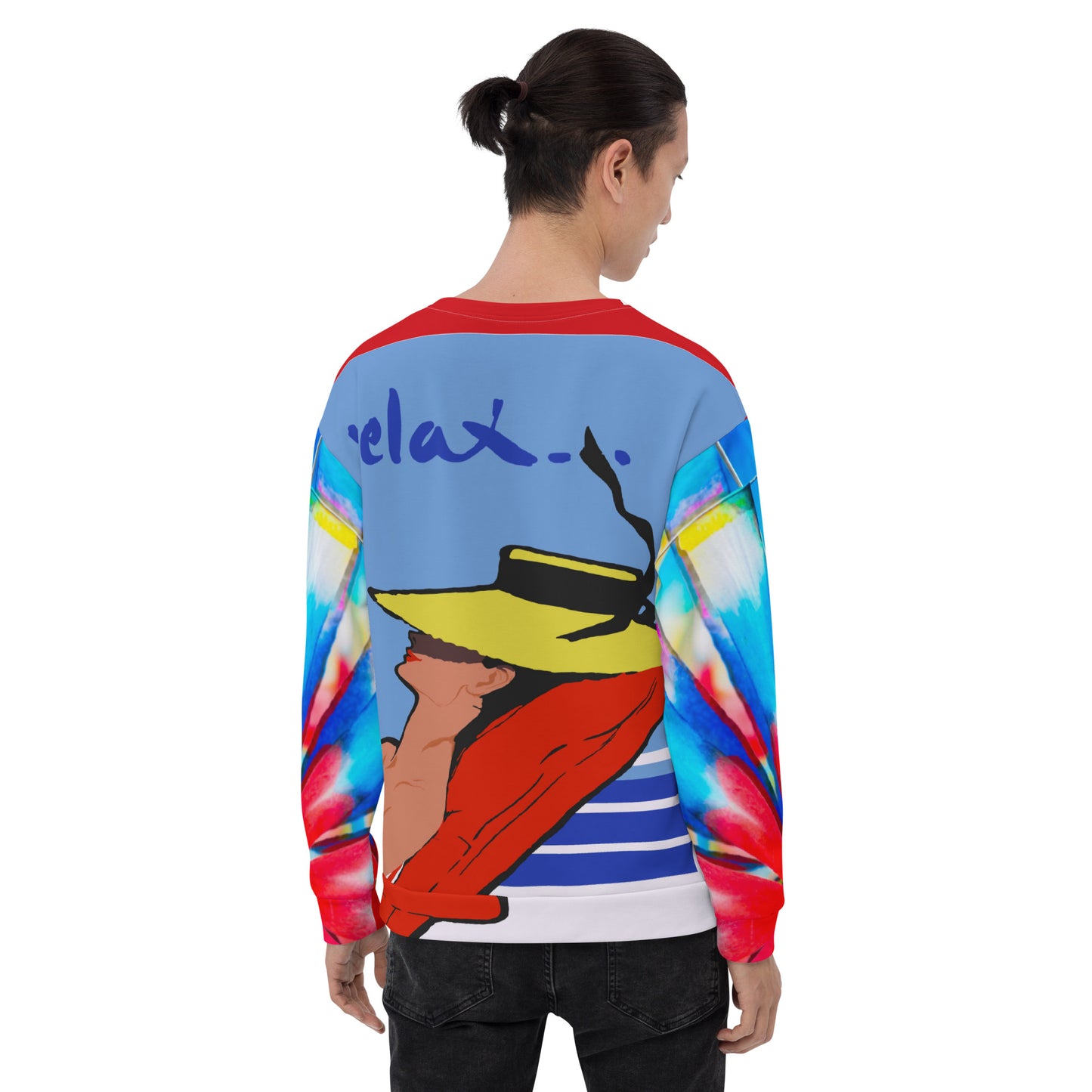 Relax Go To IT! Vacation-Themed Unisex Sweatshirt