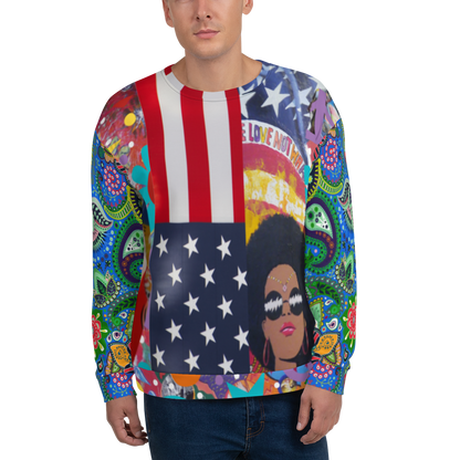 Sudadera unisex épica American Woman 2021