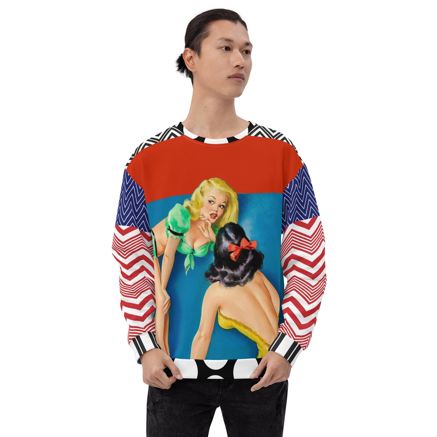 Besar y contar Pinup Girl Redux Sudadera unisex