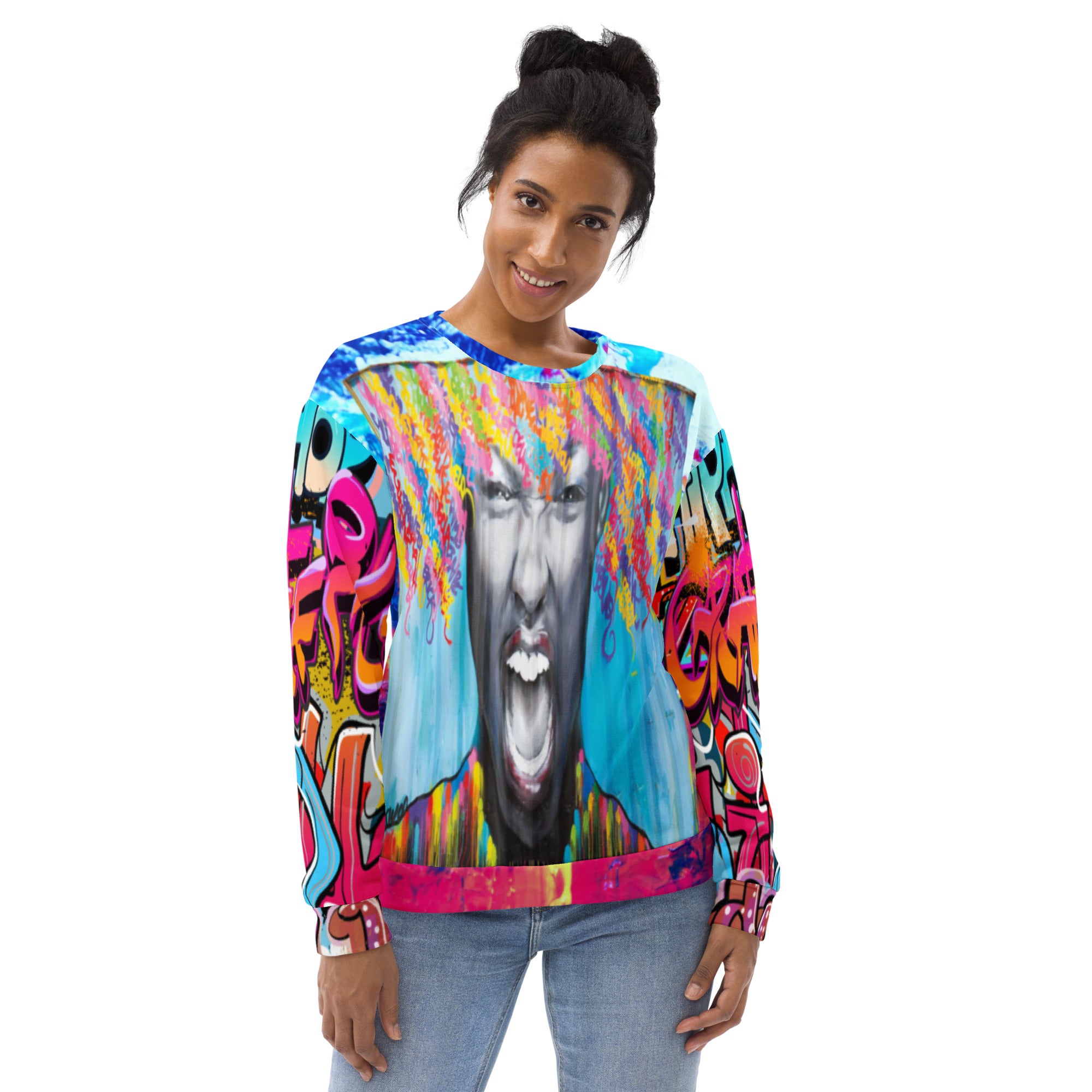 Exhilaration Graffiti Art Unisex Sweatshirt