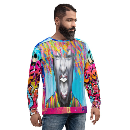 Exhilaration Graffiti Art Unisex Sweatshirt