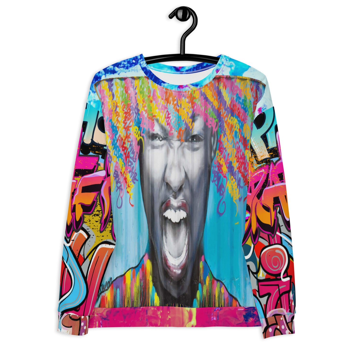 Exhilaration Graffiti Art Unisex Sweatshirt