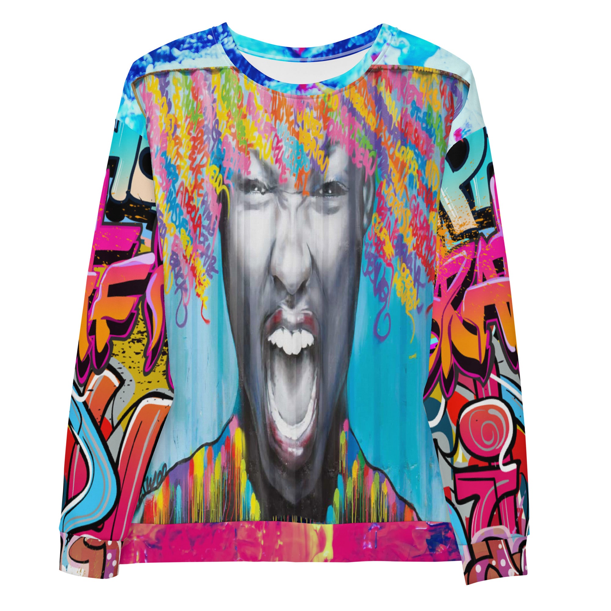 Exhilaration Graffiti Art Unisex Sweatshirt