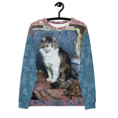 Odd Couple Cat and Tortoise Unisex Sweatshirt