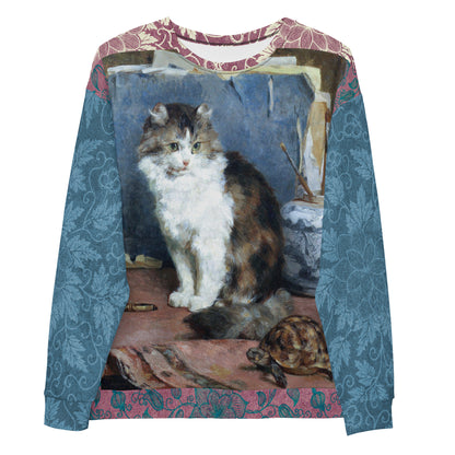 Odd Couple Cat and Tortoise Unisex Sweatshirt