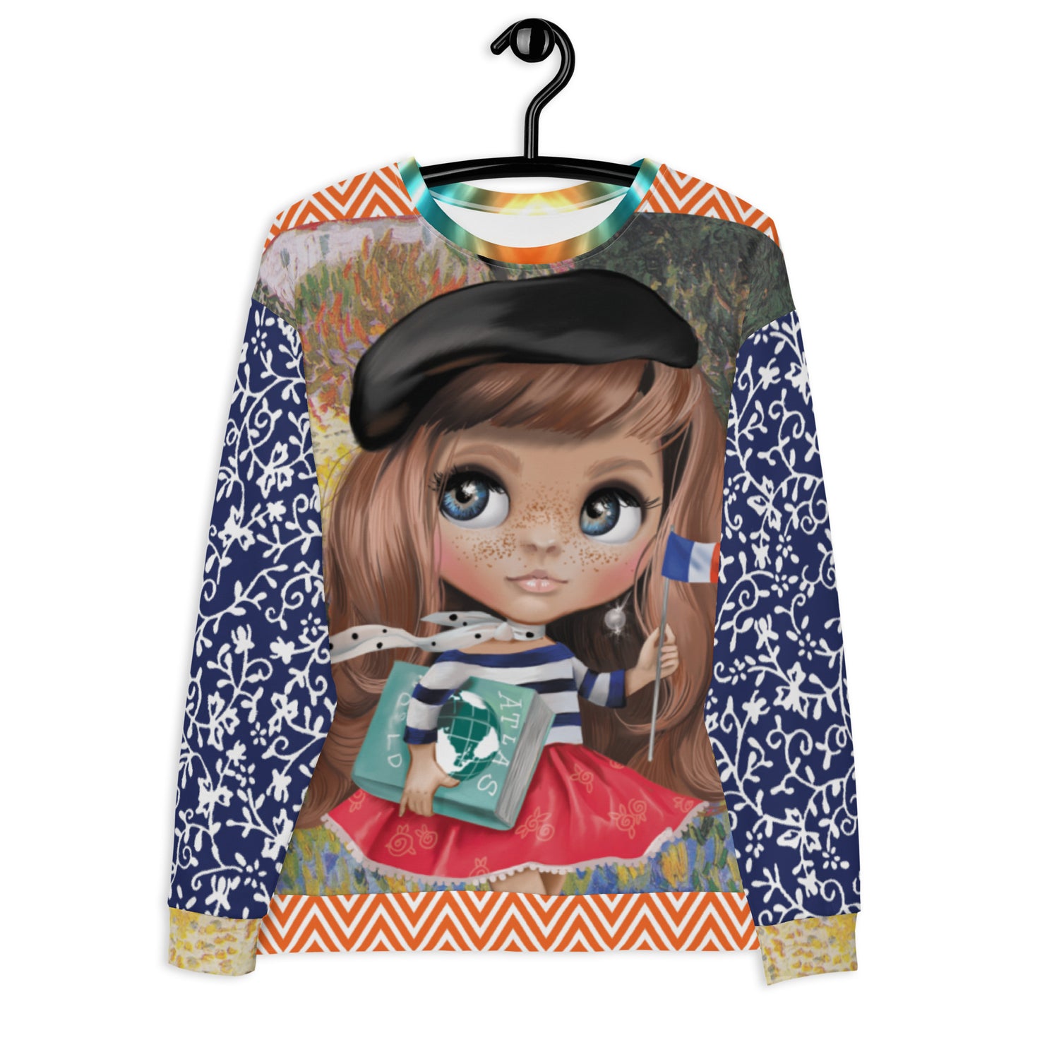 Paris Paris Beret Girl Unisex Sweatshirt