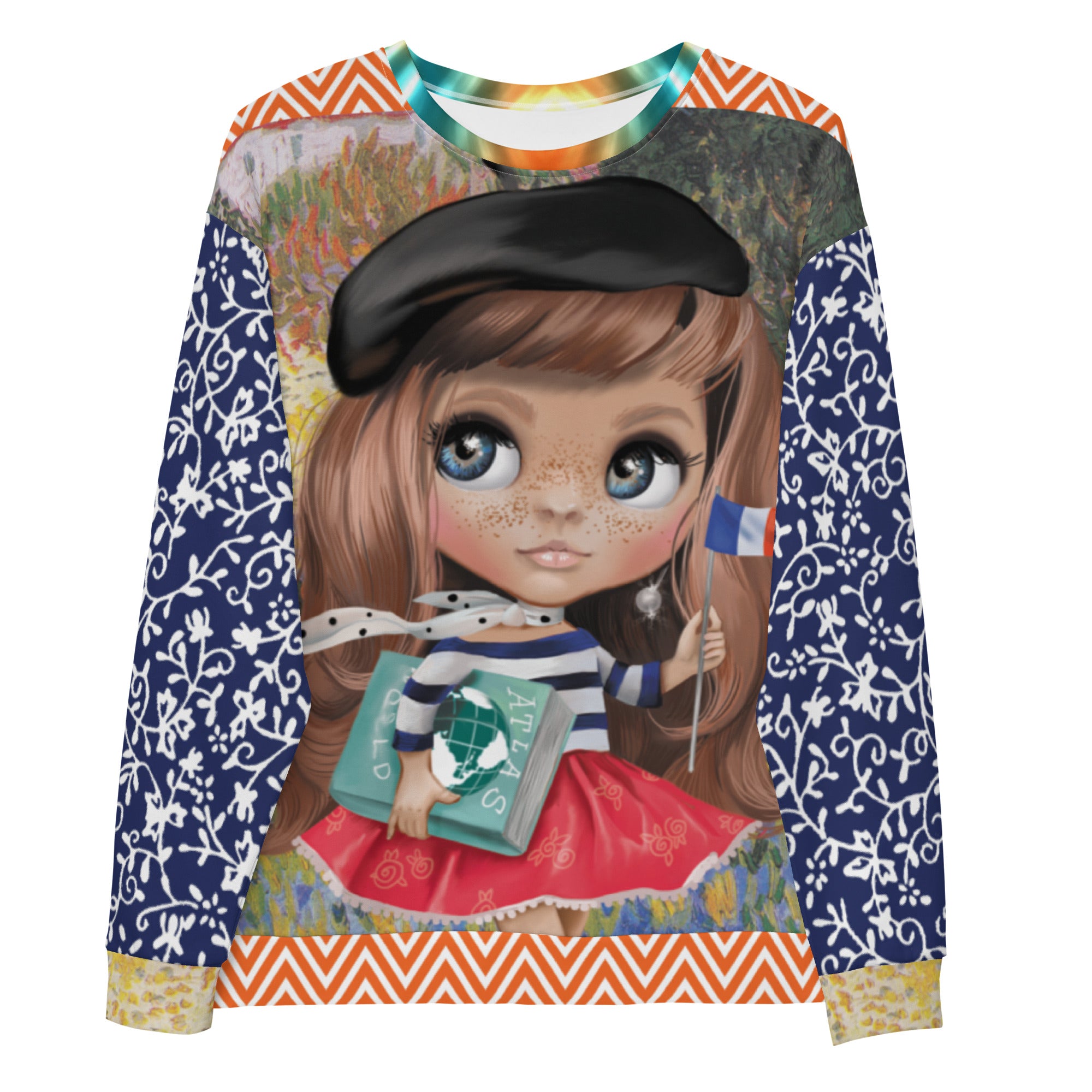 Paris Paris Beret Girl Unisex Sweatshirt