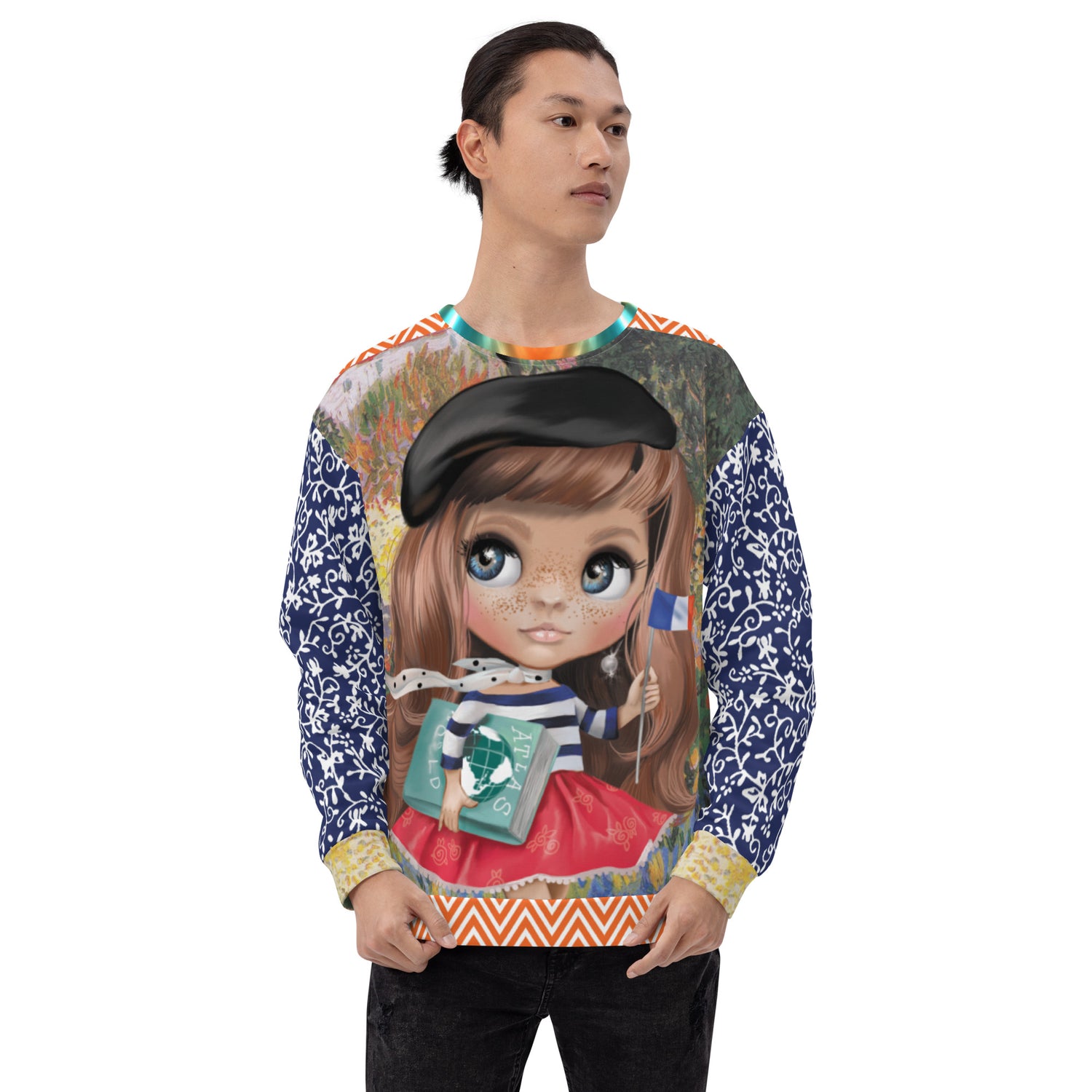 Paris Paris Beret Girl Unisex Sweatshirt