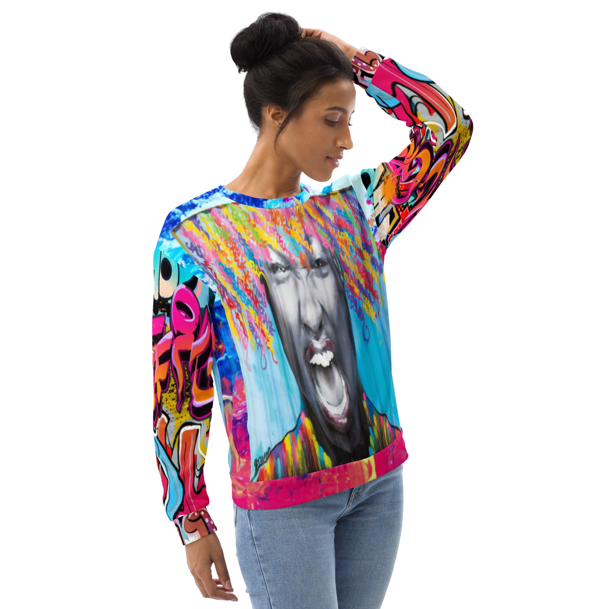 Exhilaration Graffiti Art Unisex Sweatshirt