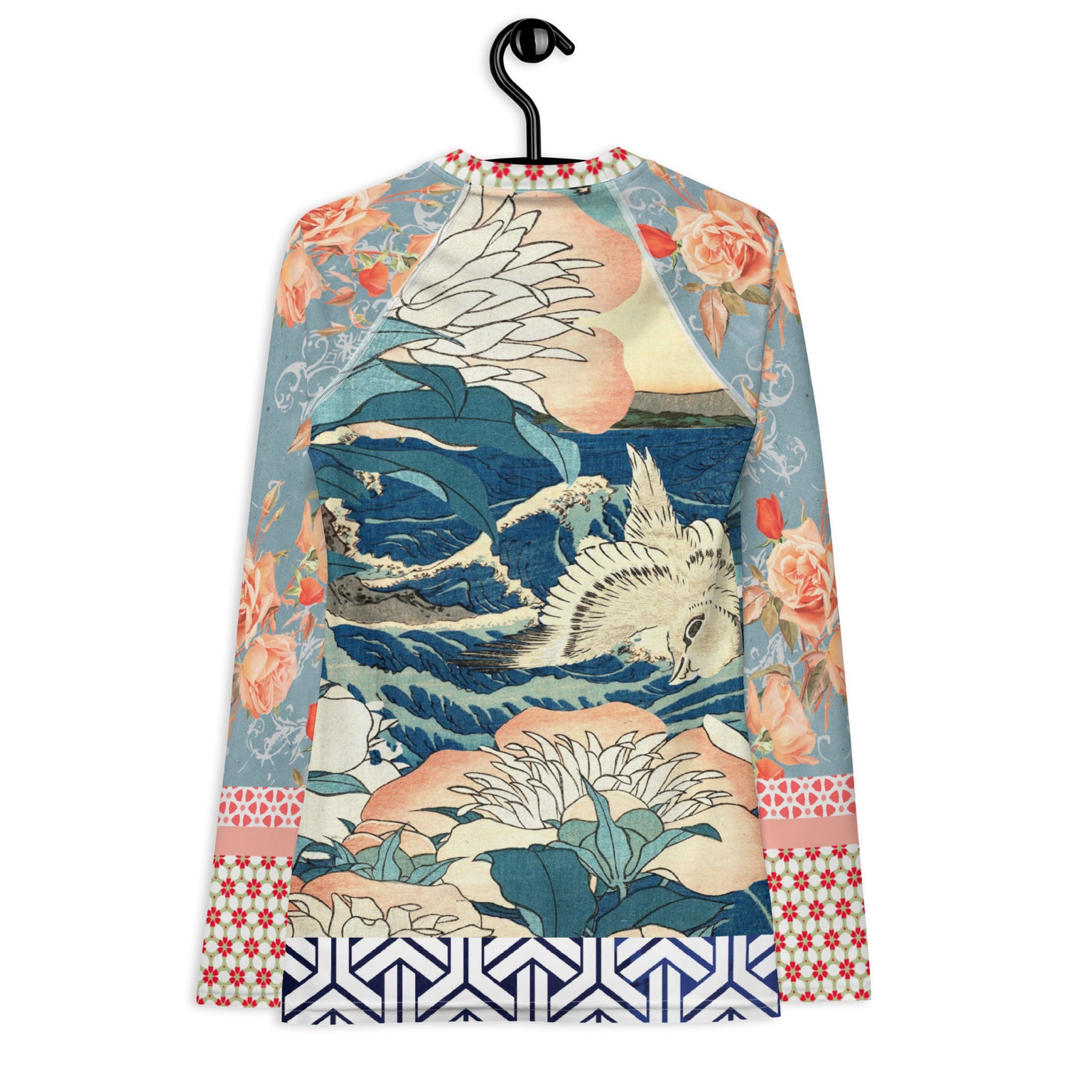 Little Canary Japanese Floral Rash Guard