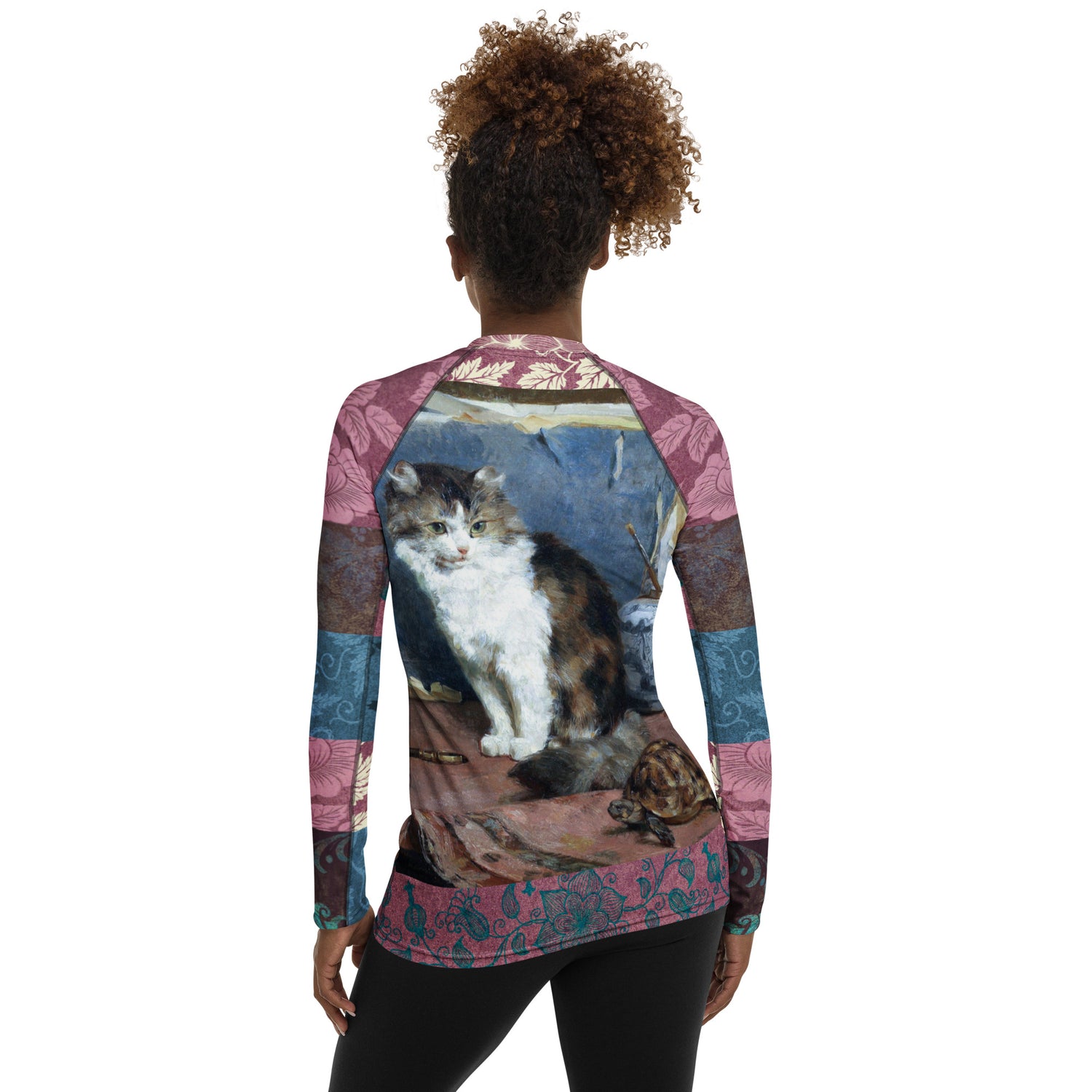 Odd Couple Brocade Patchwork Rash Guard